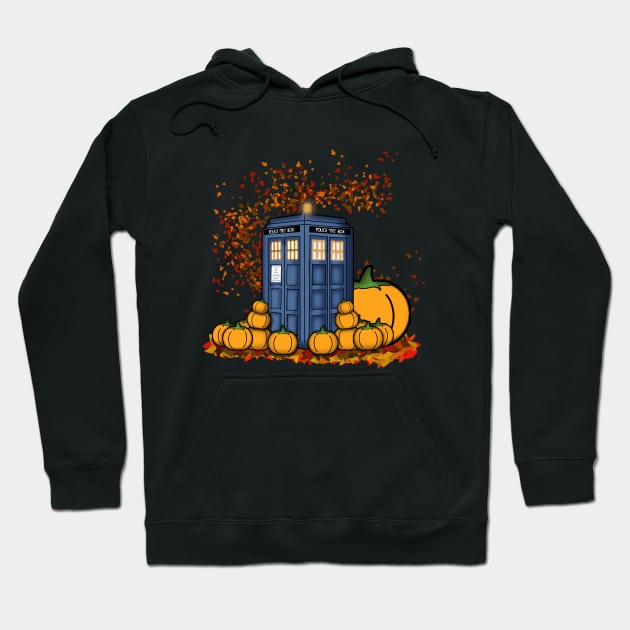 TARDIS Pumpkin Patch Hoodie by LaainStudios